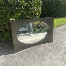 Bronze Tone Metal Mirror 