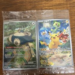 Pokemon TCG Sealed Promos Pikachu & Snorlax