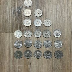 Kennedy Half Dollars Clad (copper-nickel) Circulated 0% silver