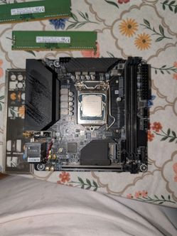 I3 10thgen itx mobo and 16gb ram and 500gh nvme