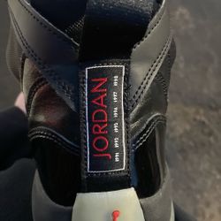 Jordan Jumpman Two Trey in a black and red "Bred" 