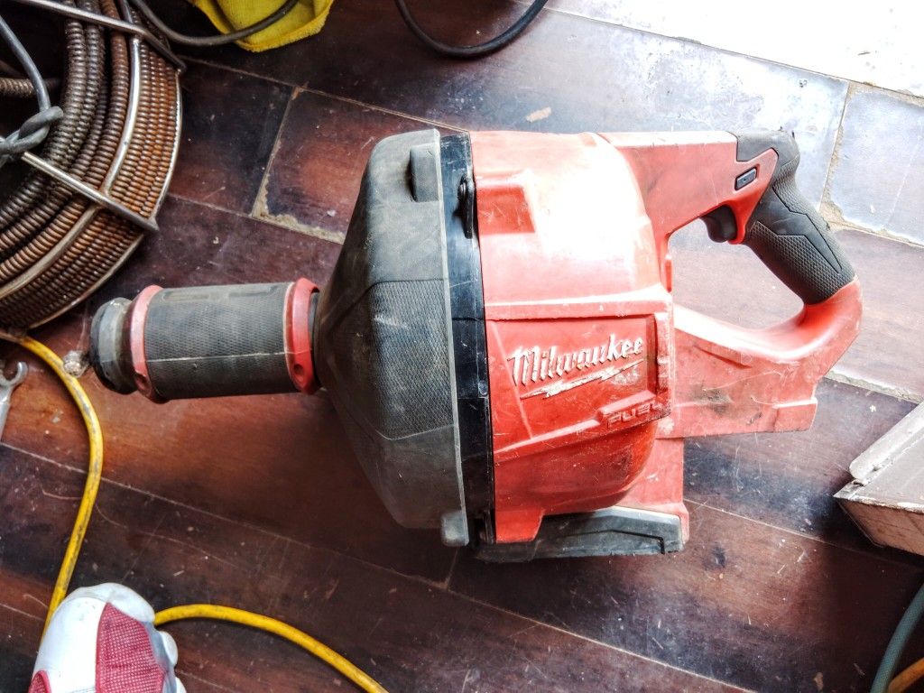 Milwaukee M18 Fuel Brushless Drain Snake Cleaning Machine Auger Drum