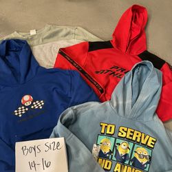Boys hoodies and sweaters bundle