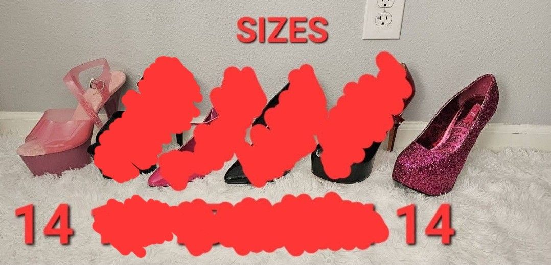 Pleasers Plus Size Heels