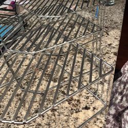 3 Metal Shelves Or Racks For Dishes 