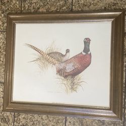 Pre Owned Ring Beck Pheasant Painting By Charles E Murphy