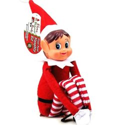  Christmas Elf Behaving Badly Plush Toy / Novelty Long Bendy Naughty Boy Christmas Elves Doll 14" Tall
 / Elf On The Shelf  / Christmas Present 🎁🎄✨️