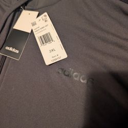 Adidas Zip Hoodie New Men's 2x