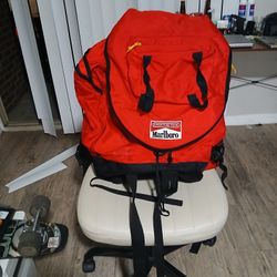 Vintage Collectible Marlboro Framed Backpacking Bag