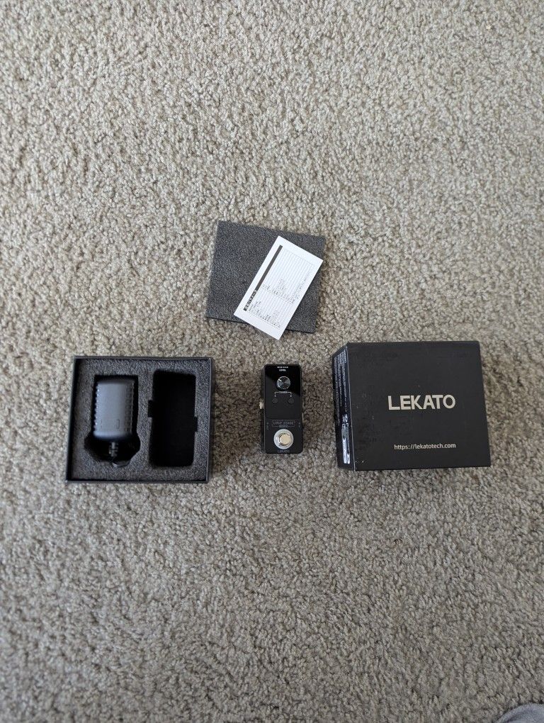 Lekato Digital Looper Pro Mini Pedal Loop Station Guitar Bass Drum M00775A