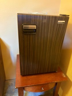 Antique mini fridge