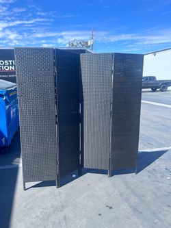4 Panels Room Divider Partition  for Patio Outdoor