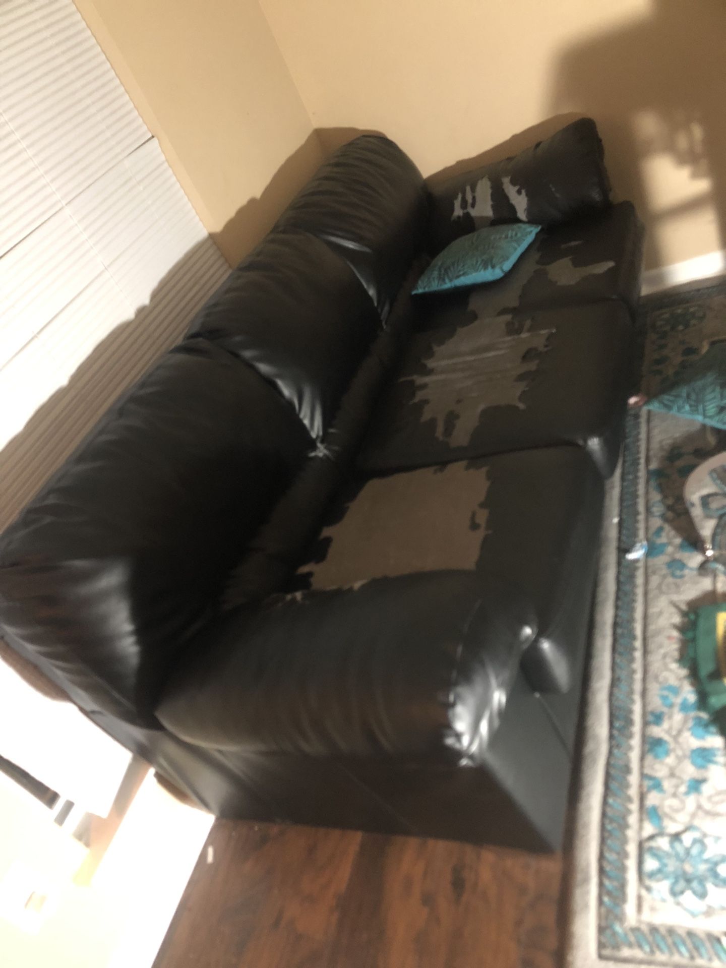 3 BLACK SOFA