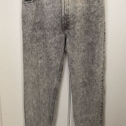levi’s grey washed 550 mens jeans 34X30