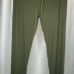 SHEIN olive green ribbed pants XL