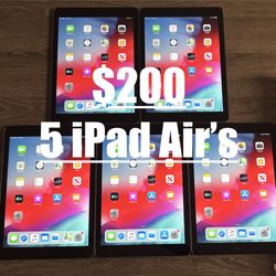 Lot Of 5 iPad Air 32GB WiFi Only 