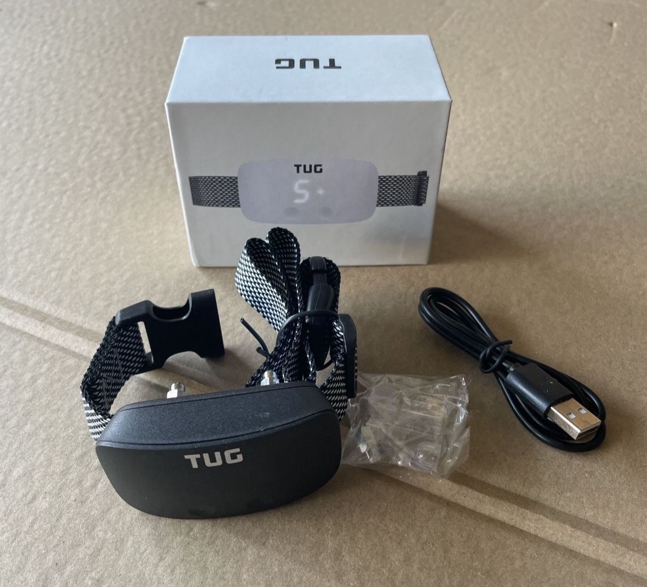 New TUG Anti Barking Dog Collar 3 Modes Sound Vibrate Shock Dog Training