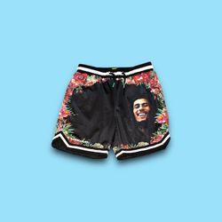 Bob Marley 420 x Shoe Palace mesh Rasta shorts black men’s medium 