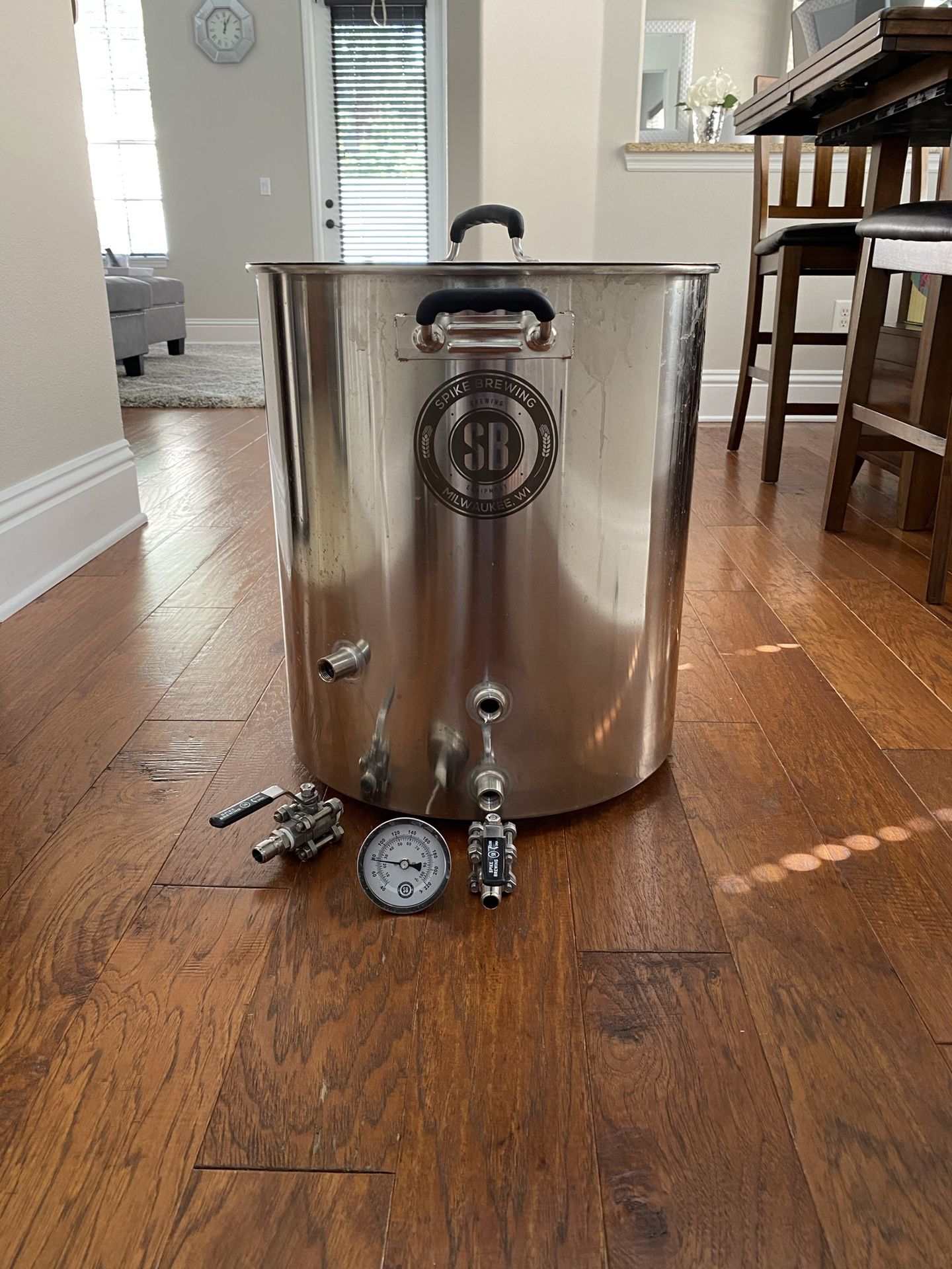 Spike Brewing 20 gal stainless steel homebrew kettle