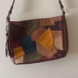 The Sak  Leather Pachtwork Purse 