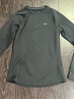 Under Armour ColdGear Fitted Long Sleeve Shirt Mens small Black Compression