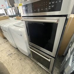 Kitchen Aid 24” Double Oven In Stainless Steel Used Electric 