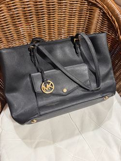 Michael Kors Black Saffiano Leather Tote Bag