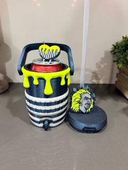 Beetle juice 12oz can koozie
