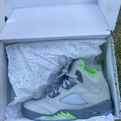 Air Jordan 5 Retro Green Bean Size 3 1/2 Y , 22.5 Cm. for Sale in