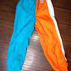 vintage Miami dolphins logo 7 windbreaker track pants youth 