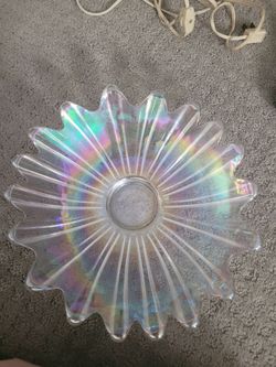 Qvintage iridescent serving bowl