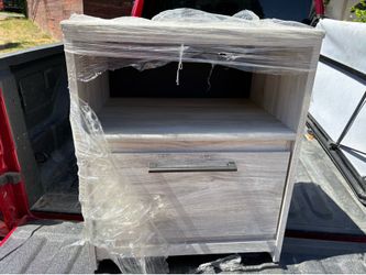 New condition bed side table with usb adapter
