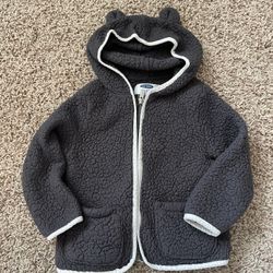 Used Old Baby Warm Winter Bear Hoodie Jacket Toddler Girl Kids Size 3T 