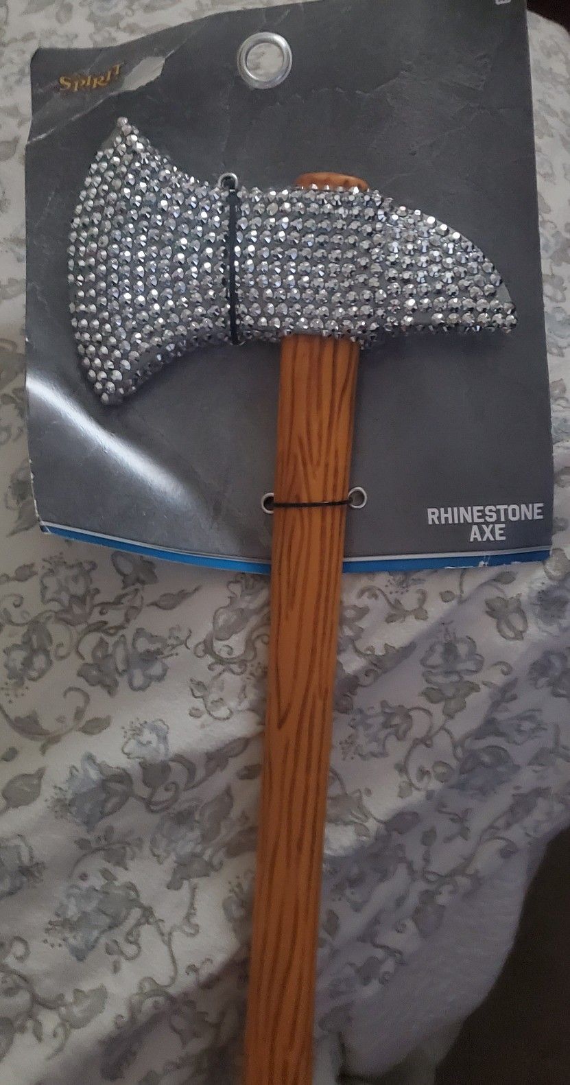 RHINESTONE  FAKE  HALLOWEEN  AXE