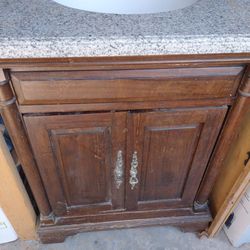 Wood Granite Bathroom Vanity 