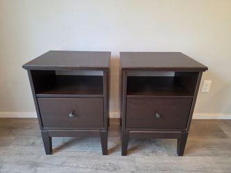 2 Brown Wooden Nightstands_Retails for $400