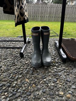 Blue Grey Hunter Boots - Women’s