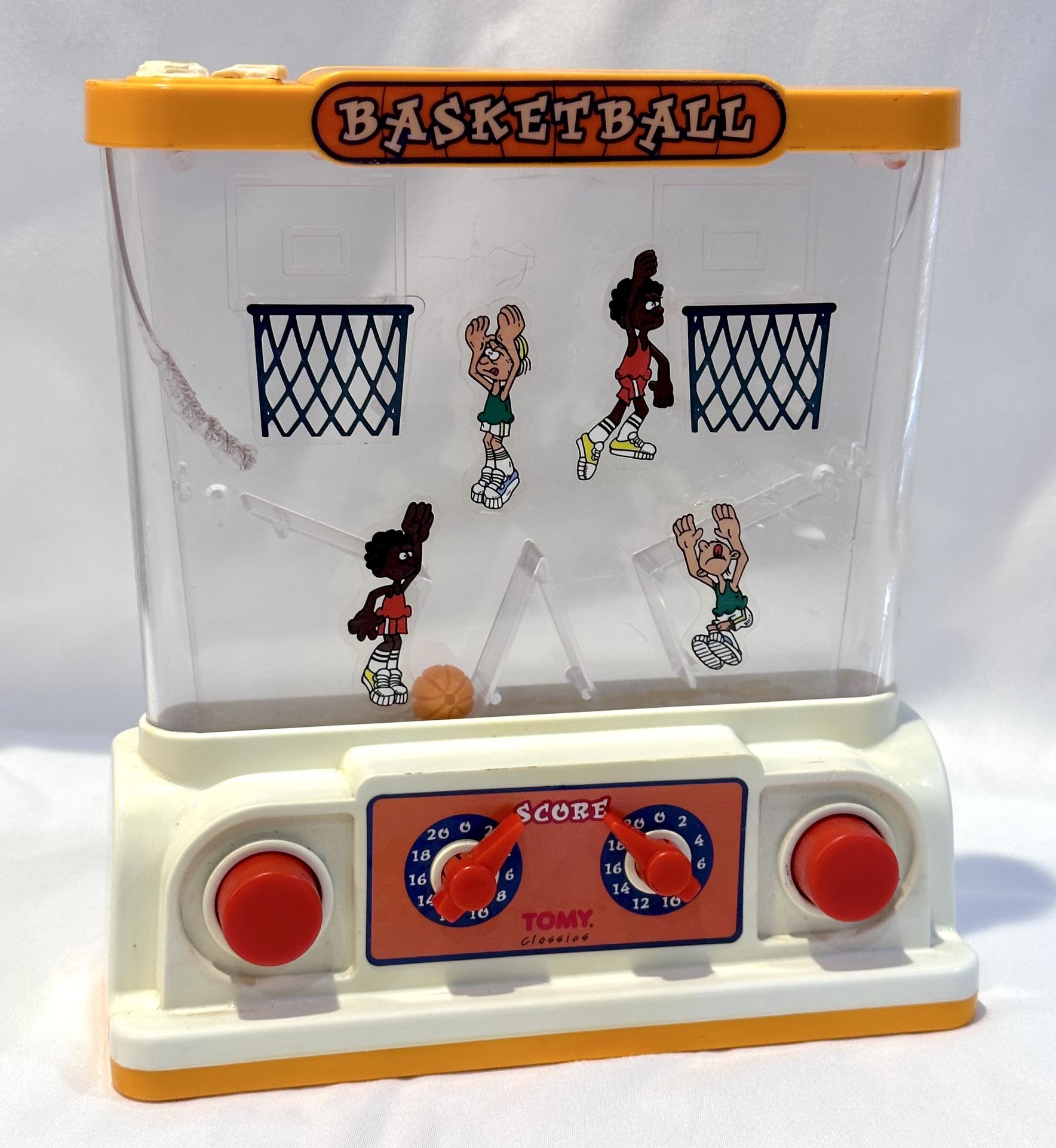 1999 TOMY Waterfall Double 2 Player Basketball Water Handheld Game Toy Vtg
