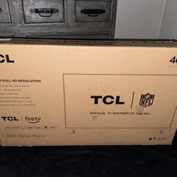 TCL 40” smart tv