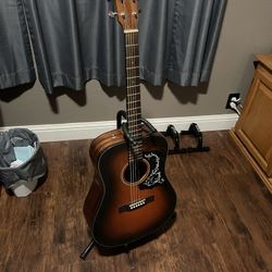 Fender Acoustic Guitar And Hard Case