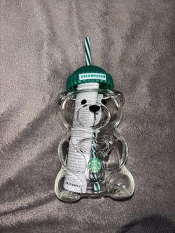 Starbucks bear glass cups