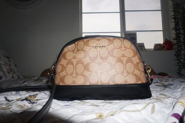 Brown And Black Coach Bag