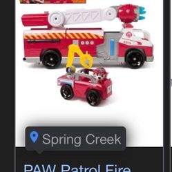 Paw Patrol Fire Truck 