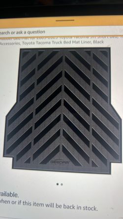 New GEEDAR rubber bed mat compatible with a 2005–2023 Toyota Tacoma 5 foot heavy duty truck bed mat for Toyota Tacoma 5 foot truck bed liner New GEEDA