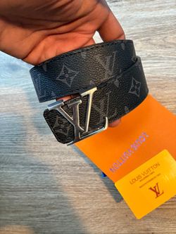 Mens black luxury belt
