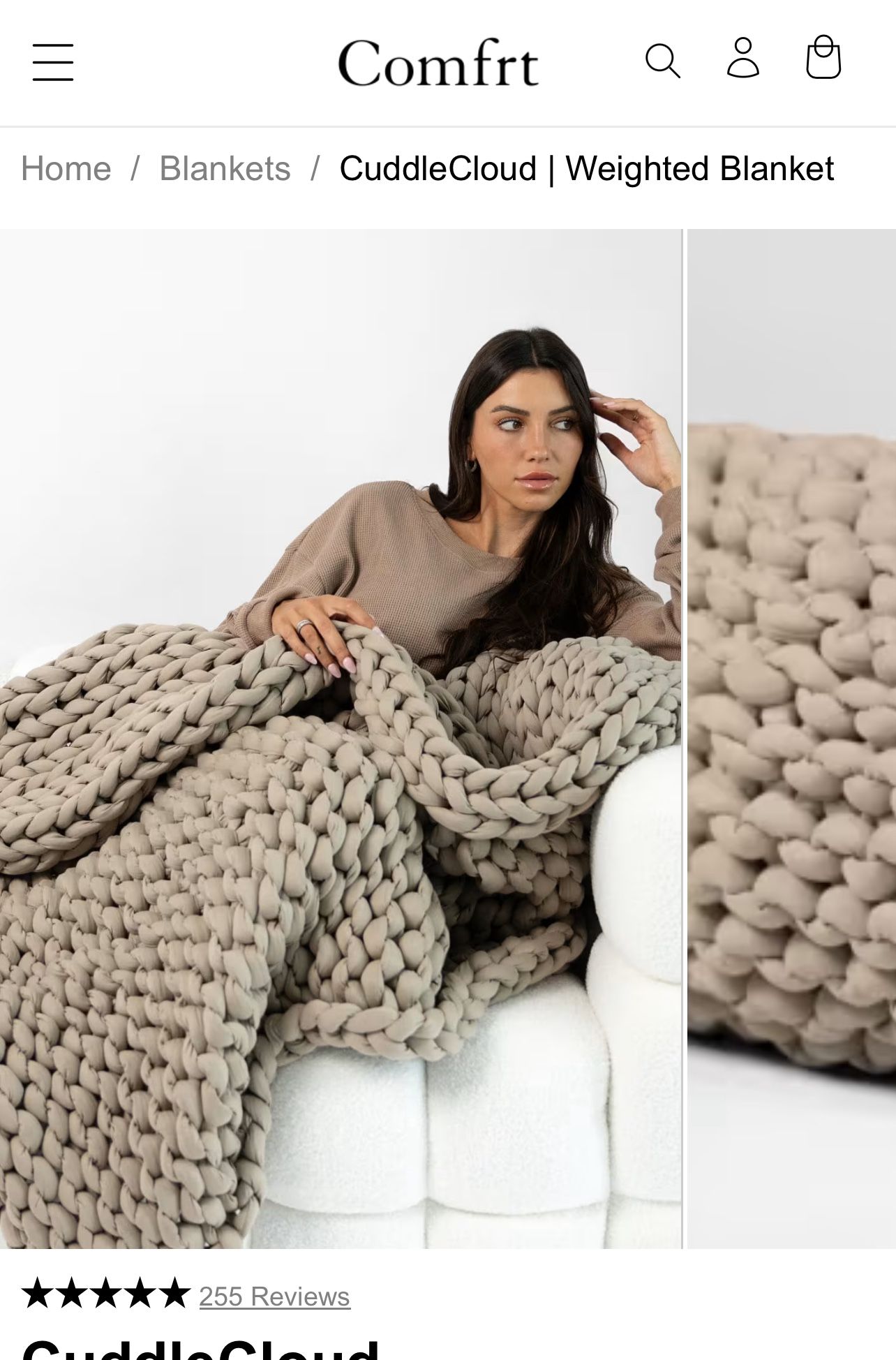 Comfrt Cuddle Cloud Weighted Blanket