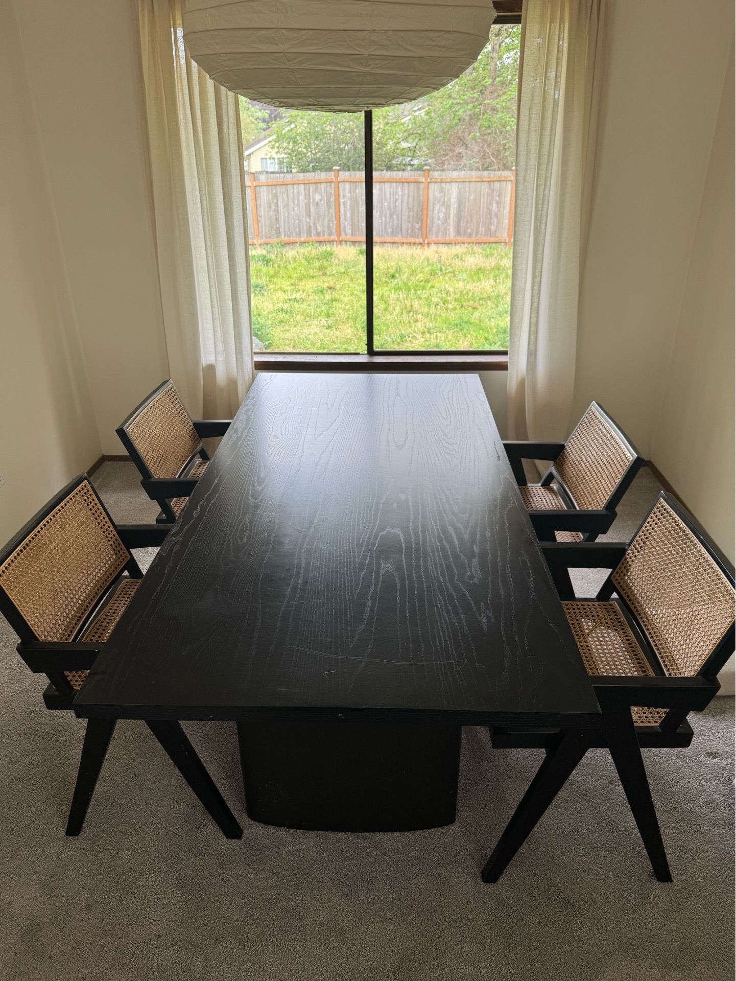William Sonoma dining table with 4 chairs