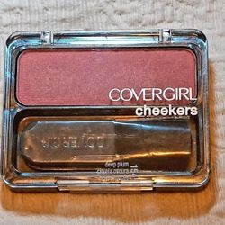 Cover Girl Cheekers Deep Plum 154 Blush With Brush Applicator