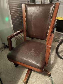 Leather Swivel Office Chair