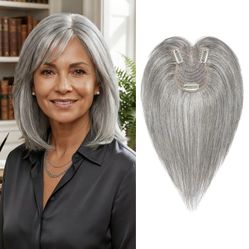 Human hair topper